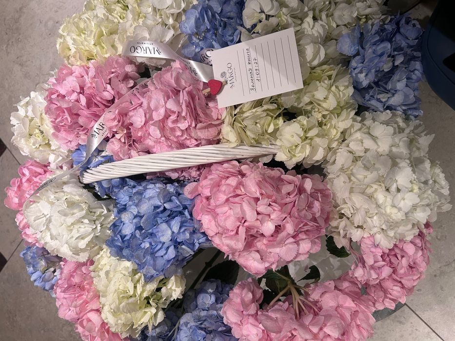 Букет цветов Гортензия