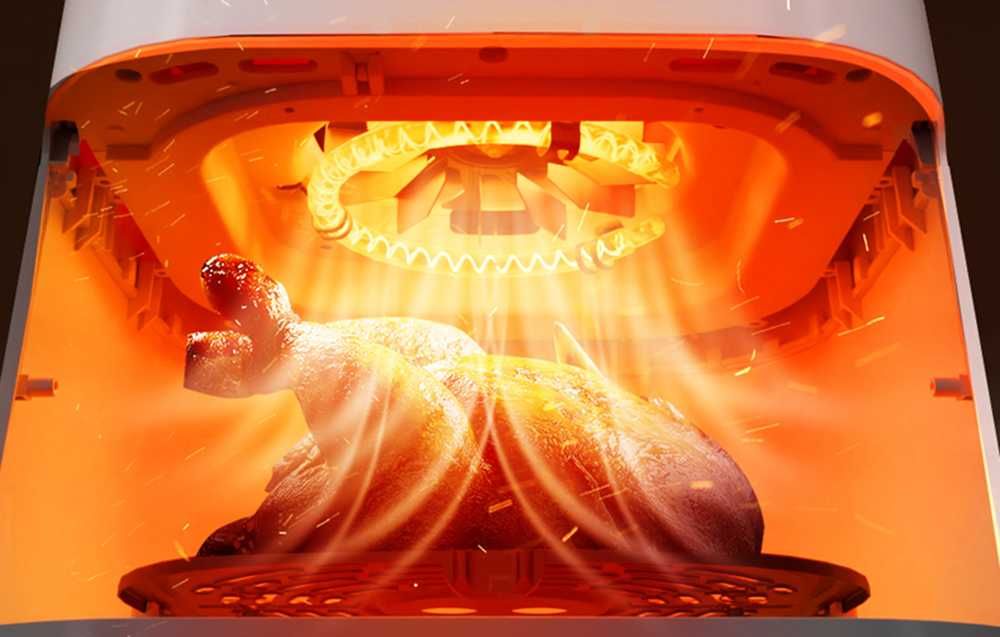 Фритюрник с горещ въздух/еърфрайер Deerma,Гаранция