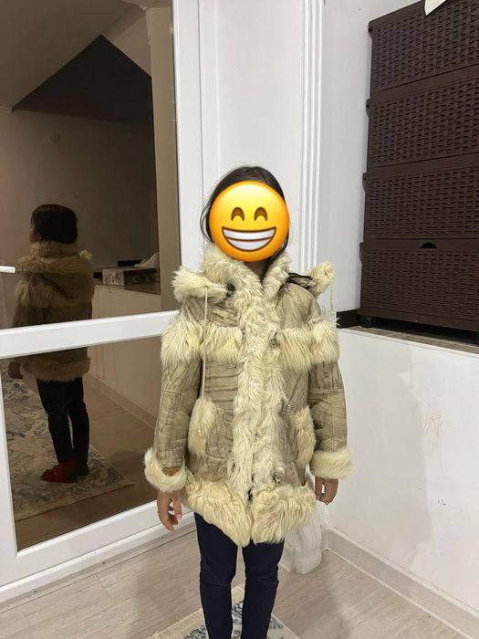 дубленка детская еа 5-6 лет в хорошем состоянии