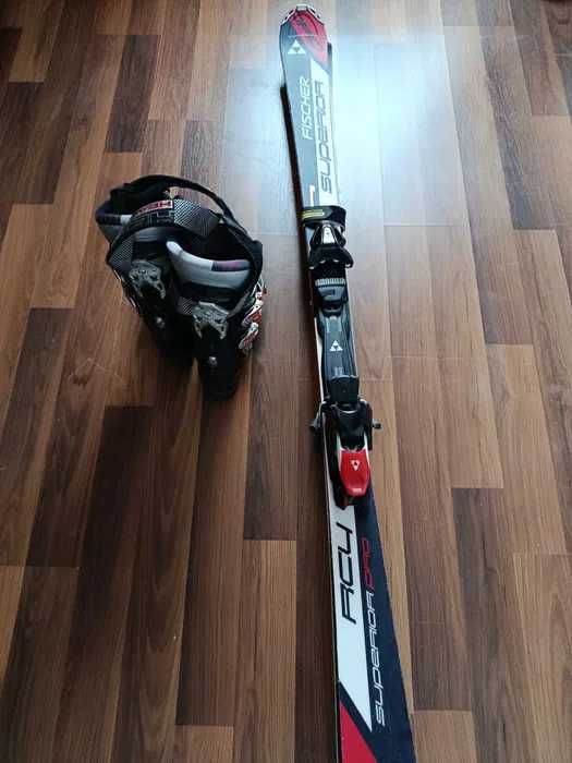 Skiuri Fischer Superior Pro, 1,70 m și clăpari Head, mărime 41