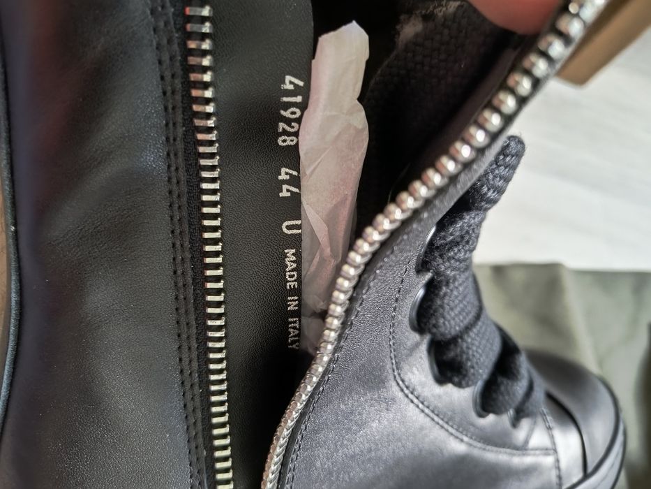 Rick Owens Ramones leather black 44