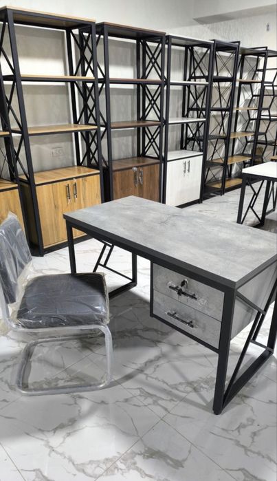 Парта Стол с тумбой Loft. От цеха ''BON art PROJECT