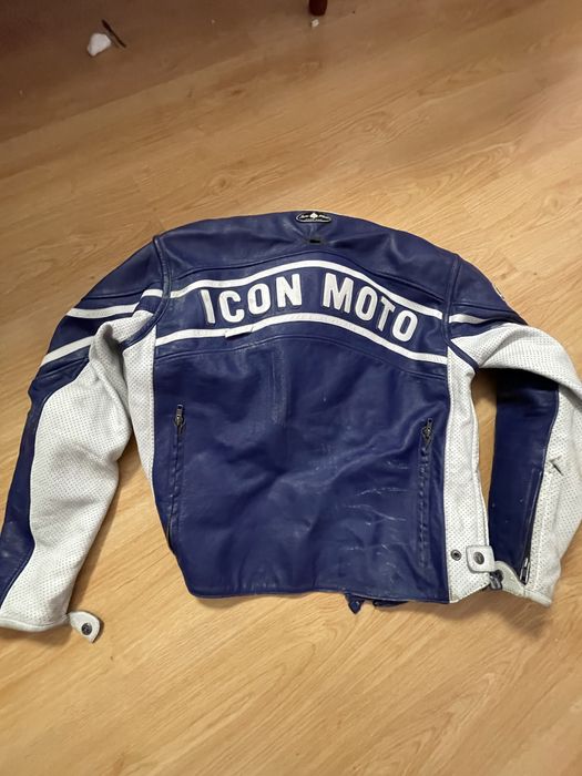 Мото куртка кожанная