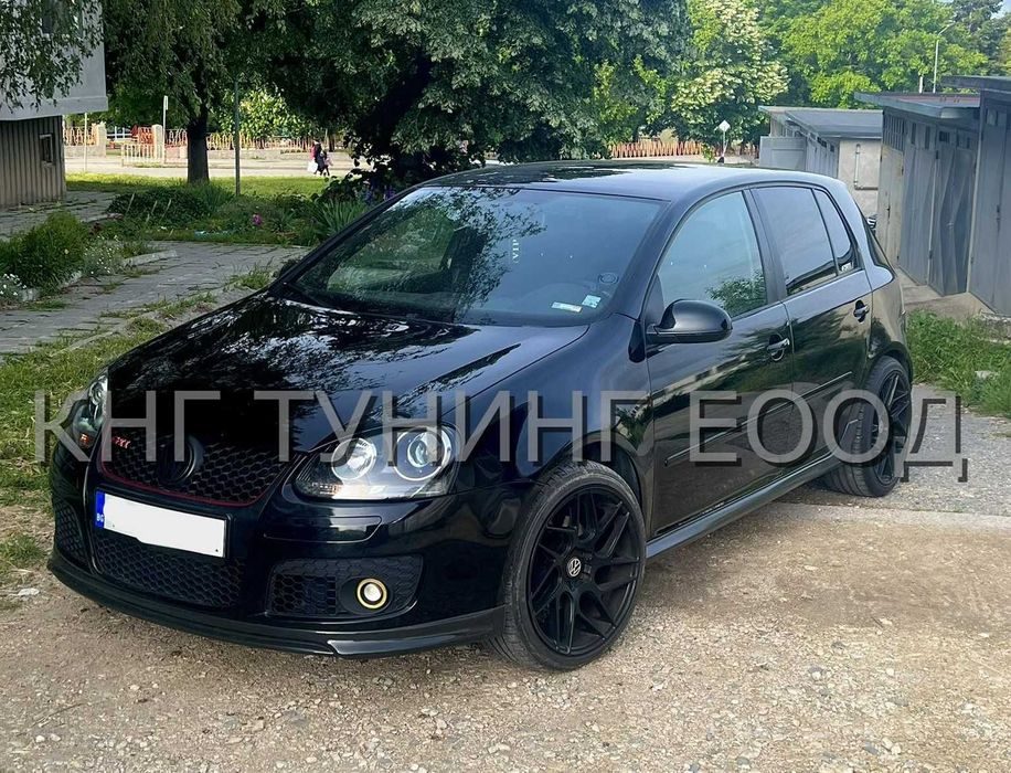 Преден лип спойлер за голф 5 гти гт / vw golf 5 gti gt lip spoiler