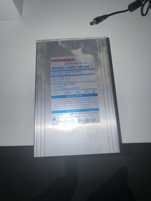 Блок питания 12V 400W для LED ленты / камер / вывесок