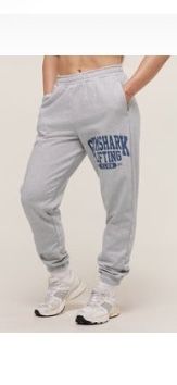Pantaloni Gymshark Lfting Club Graphic gri/ negri marime S/M