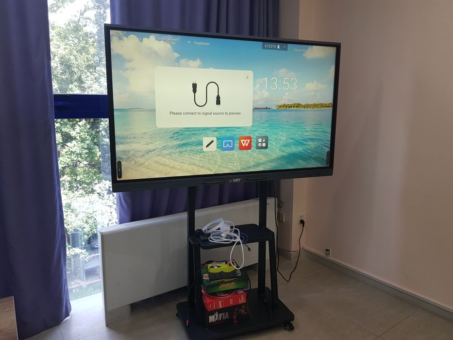 Интерактивная панель e-SURF 65" с мобильной стойкой