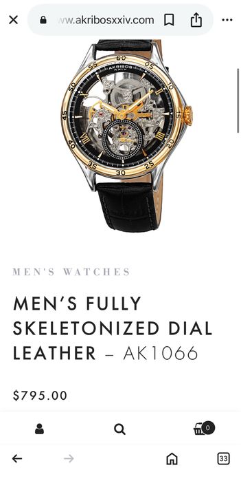 Мъжки автоматичен часовник AKRIBOS XXIV