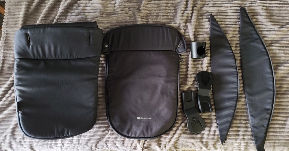 Cărucior Kinderkraft Nea 2-in-1 Dark Grey – stare excelentă