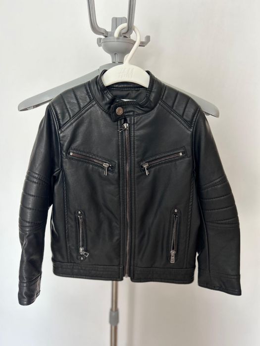 Geaca biker cu efect de piele, Zara, 6 ani