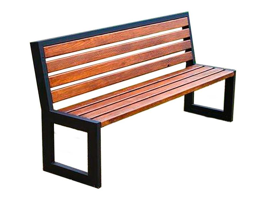 Скамейка со спинкой Тип 4