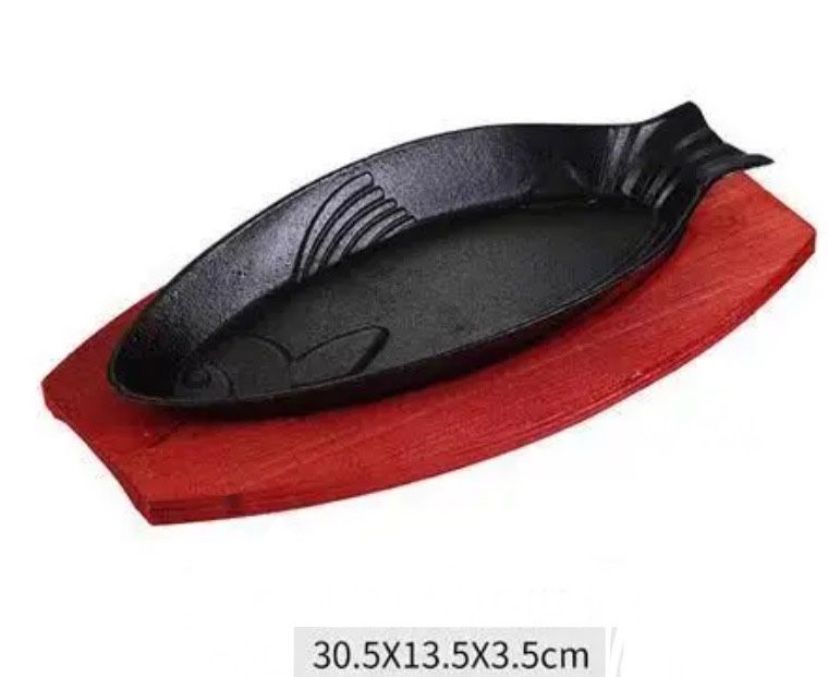 Чугунная форма для рыбы Рыбная тарелка.скидка!