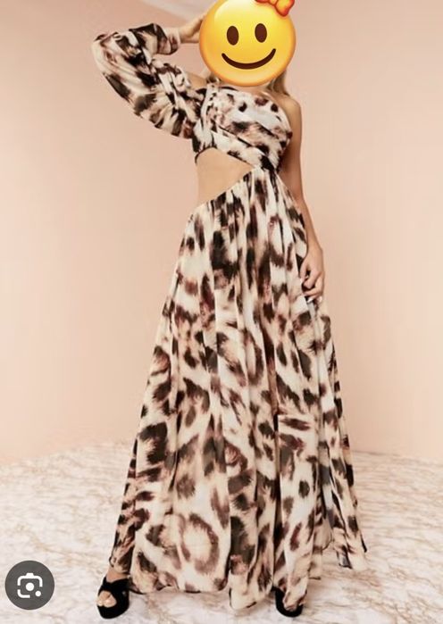 Rochie lunga asimetrica
