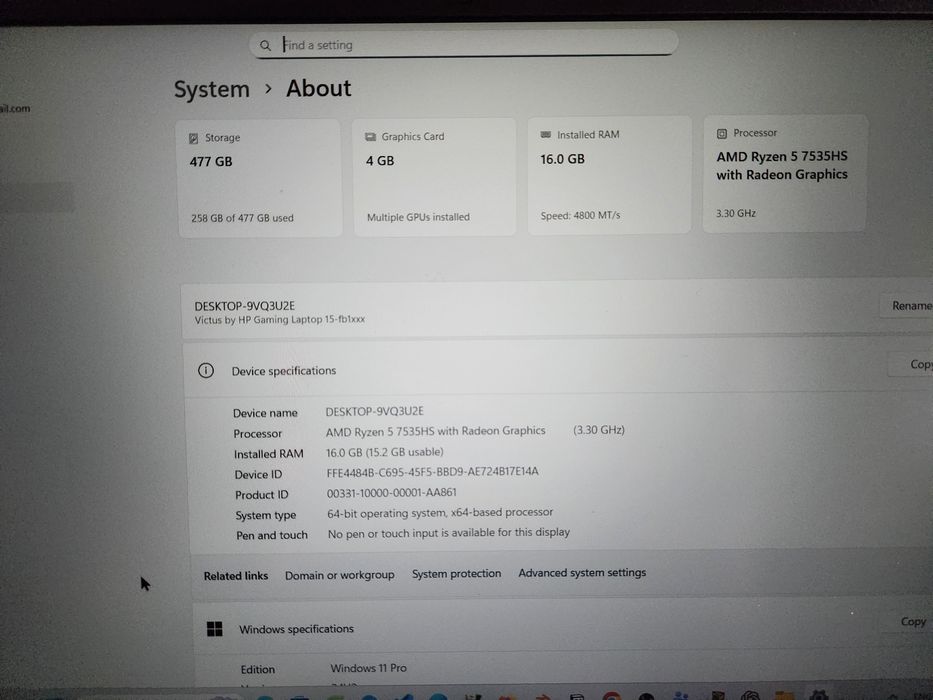 HP Victus Gaming Laptop 15