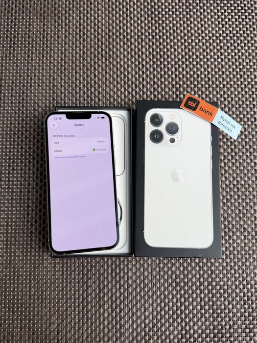 100% iPhone pro 128 silver*ЛИЗИНГ 15€/м айфон 13 про 128