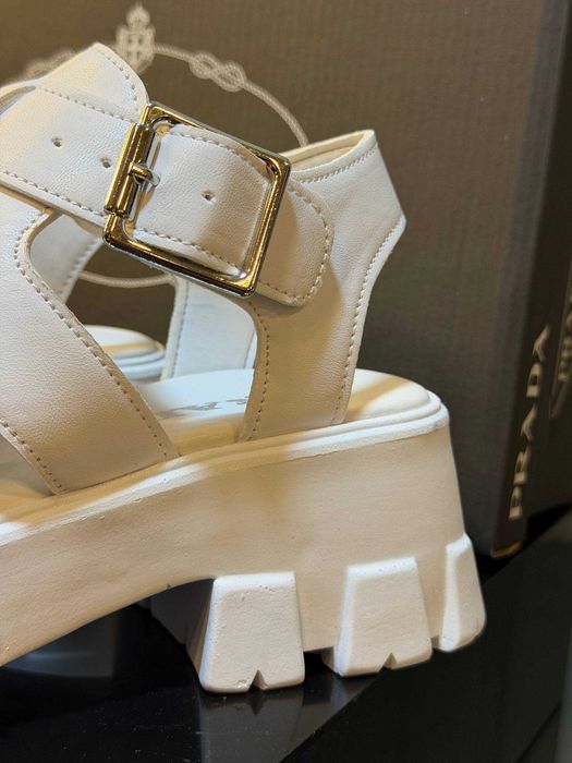 Sandale dama alb black