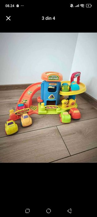 Set de joaca garaj și spălătorie auto cu mașini