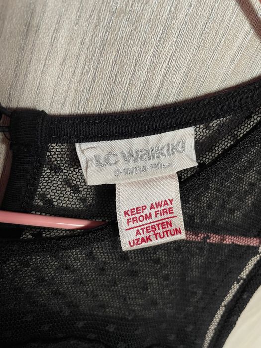 Детска черна рокля