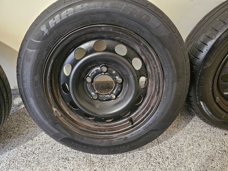 Стоманени джанти с гуми 15 цола 5х120 за BMW