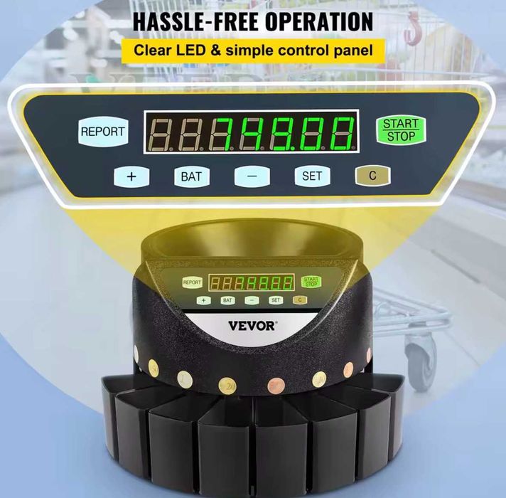 Сортировъчна машина за евро монети / 300-монети/мин