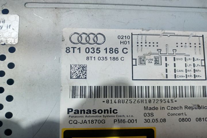 Radio cd 8T1035186C Audi A4 B8/8K (facelift)