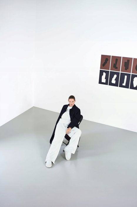 Palton lana /piele naturala Zara Kassel