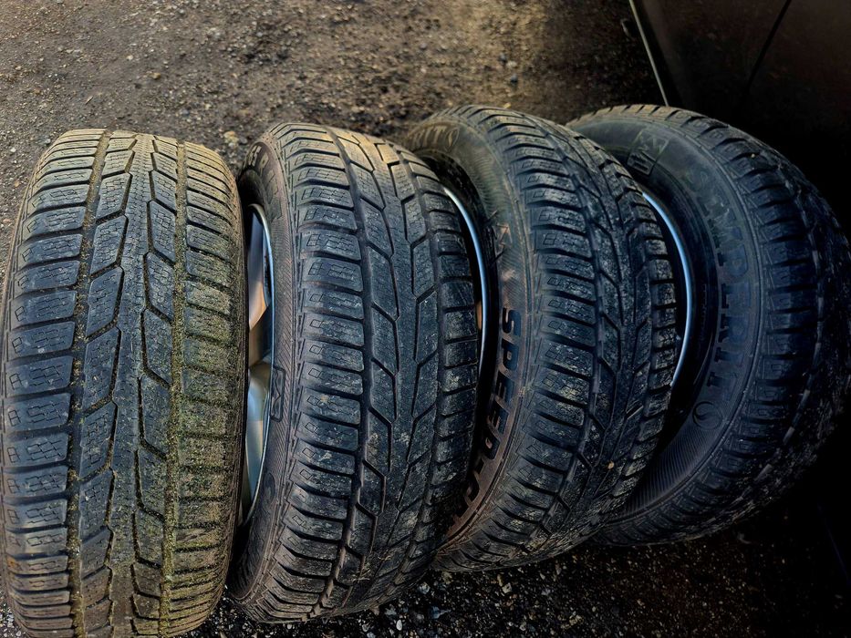 4 алуминиеви джанти 15", 5X112 с гуми 195/65R15