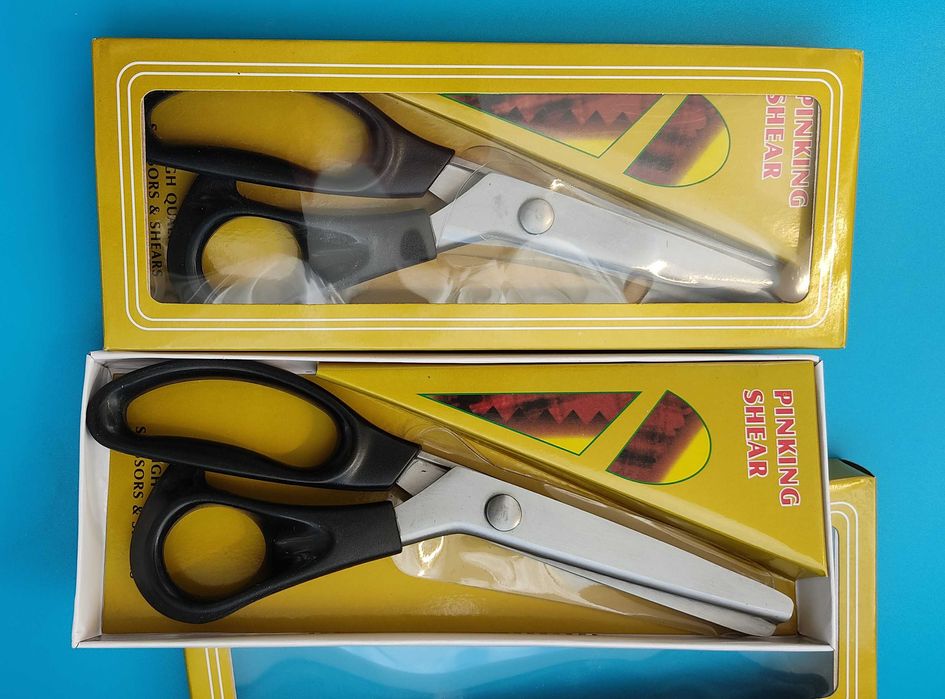 Професионална ножица 23см зигзаг зиг-заг и вълнообразна