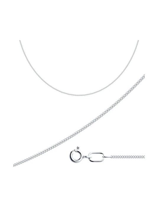 Серебряный крестик с топазами и цепочка SOKOLOV