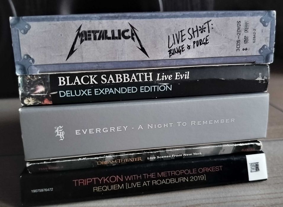 CD DVD Digipak Metallica Black Sabbath Evergrey Dream Theater Triptykon