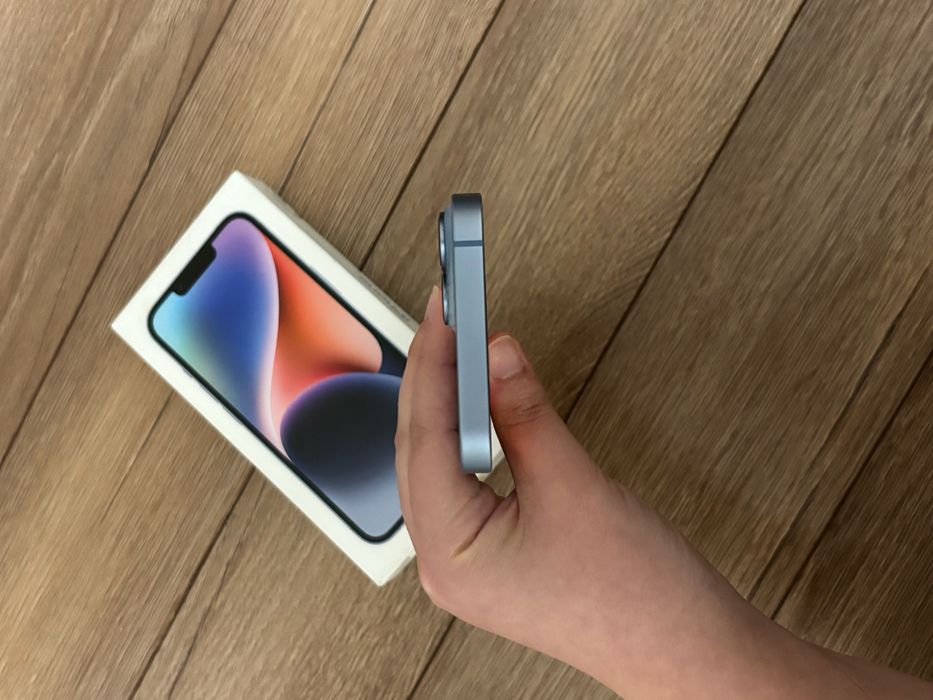 iPhone 14,128гб,голубой,сост 100%