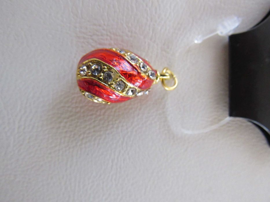 Фино дамско колие-висулка с Яйце Фаберже, ново