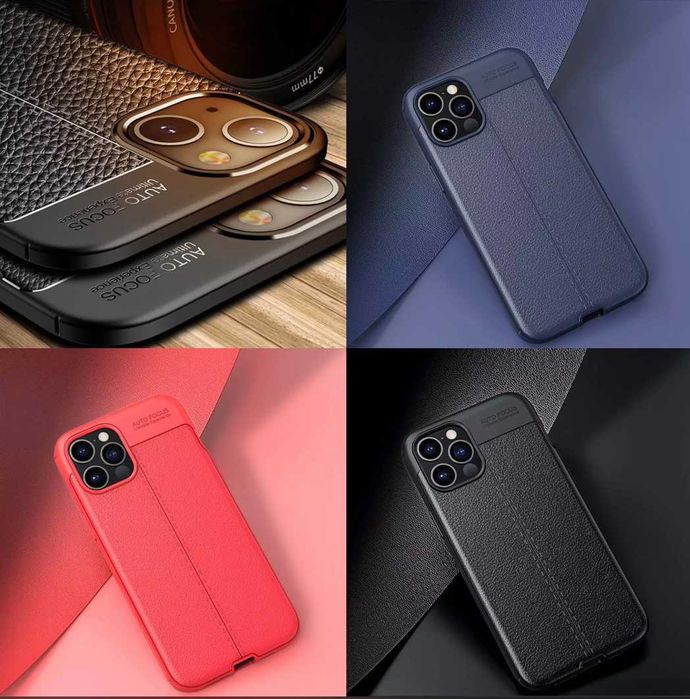 Husa Premium Antisoc model PIELE pentru iPhone 14 Pro , 14 Plus