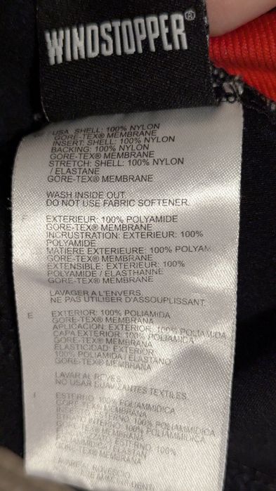 Windstopper Gore running wear mărimea M-L
