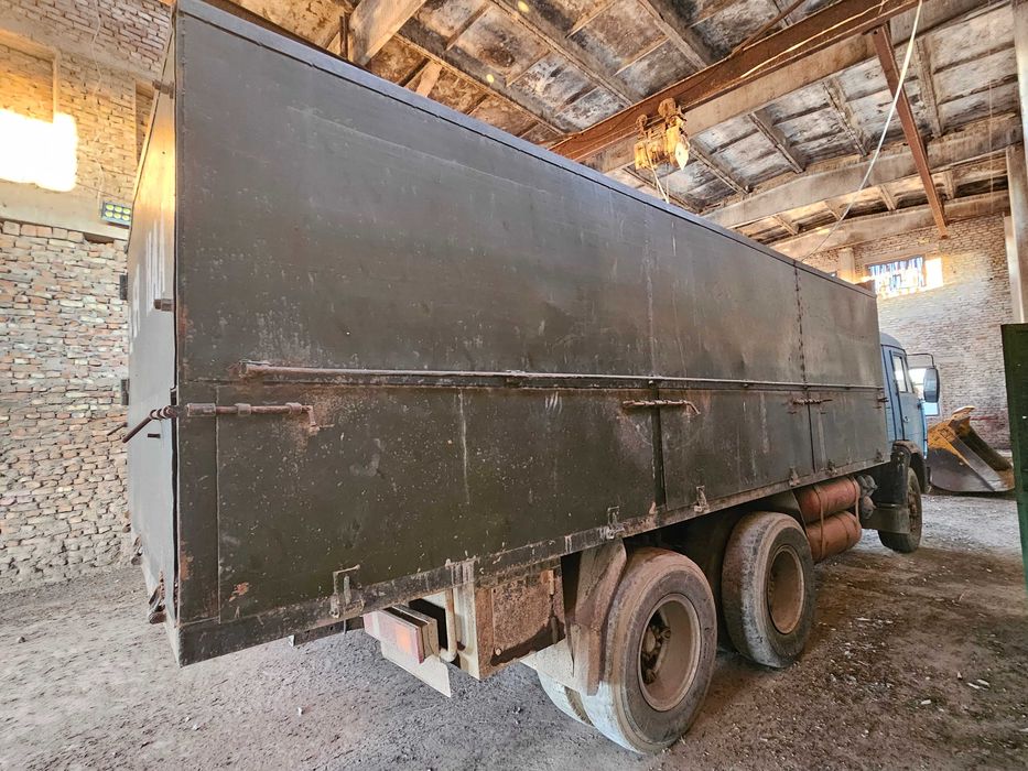 КАМАЗ зерновоз с прицепом