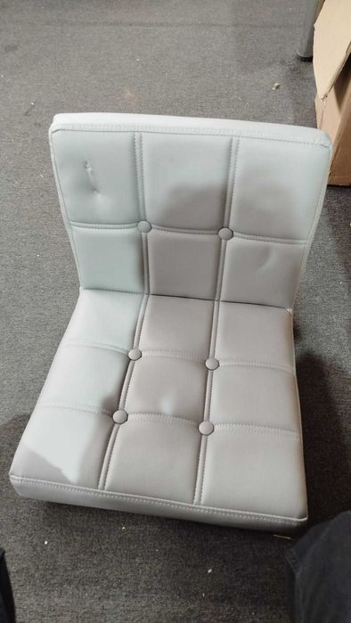 Scaun de bar reglabil gri deschis, 37x10x112 cm, defect estetic