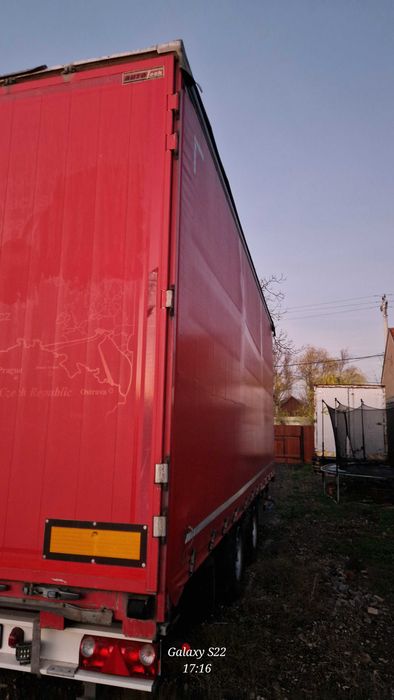 Remorca camion tandem cu prelata