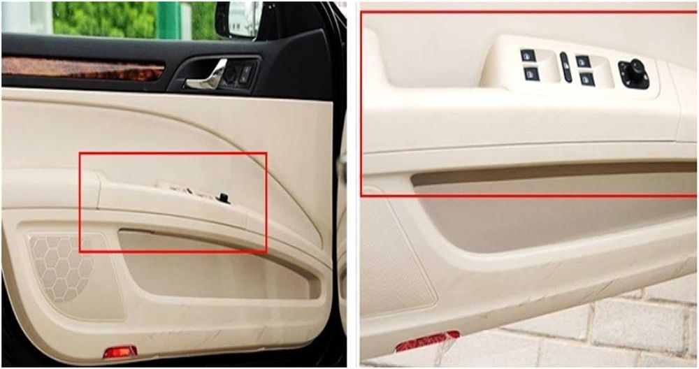 Maner Interior NOU Stanga Fata Sofer Skoda Superb 2 Negru Bej Crem