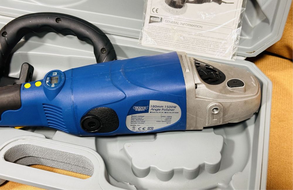 Mașină/flex de polișat auto/granit/marmură DRAPER 1500W,22 viteze,230V
