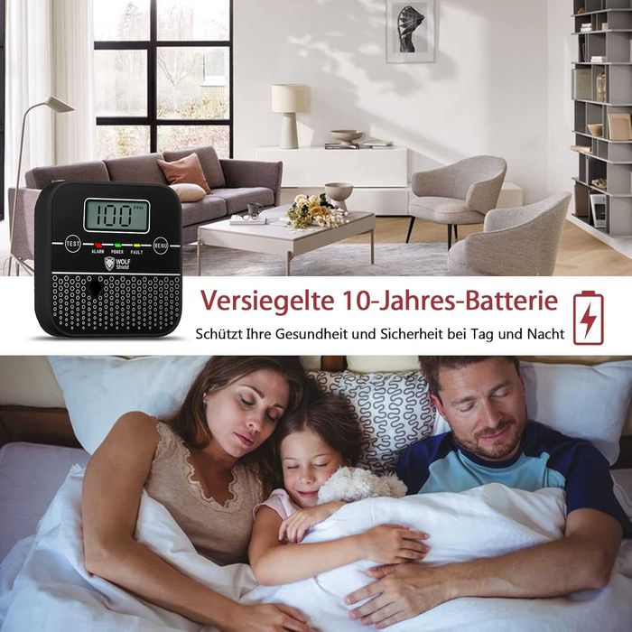 WOLF SHIELD Детектор за въглероден оксид