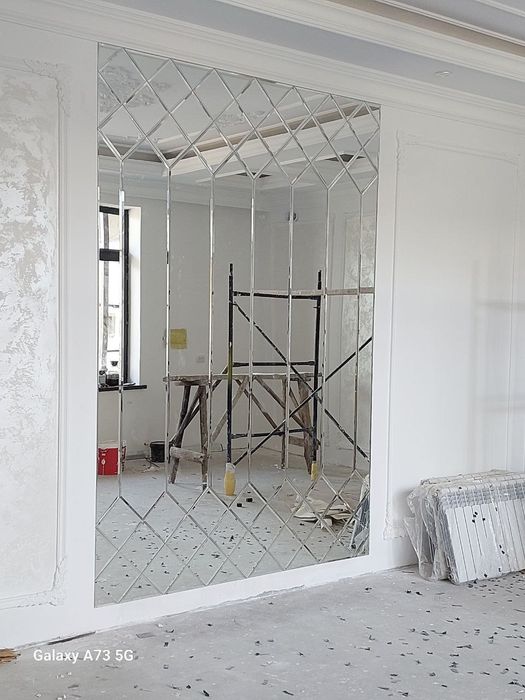 Rombik oyna, dushavoy kabina, orsteklo pechat hizmati