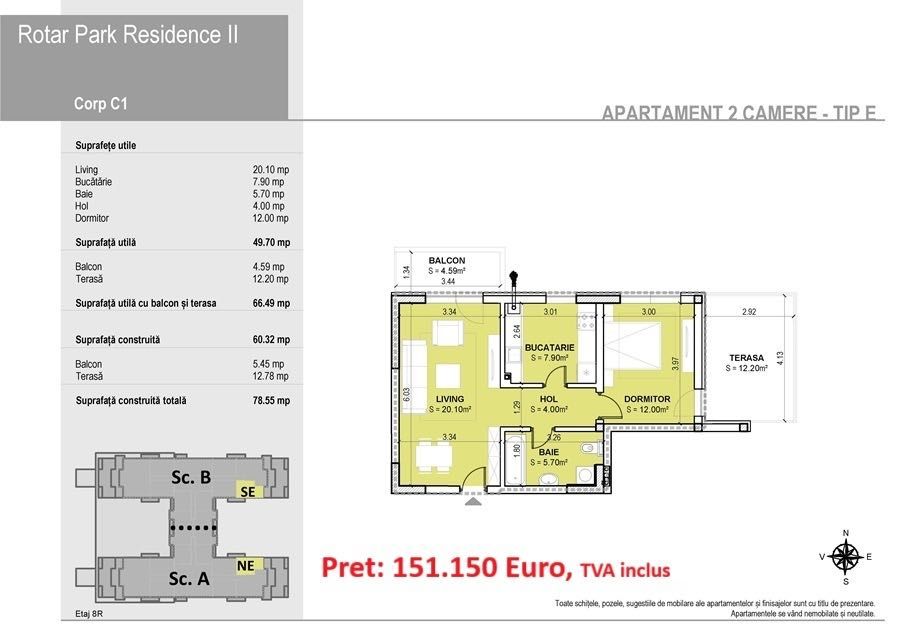 Apartament 2 Camere MILITARI SECTOR 6