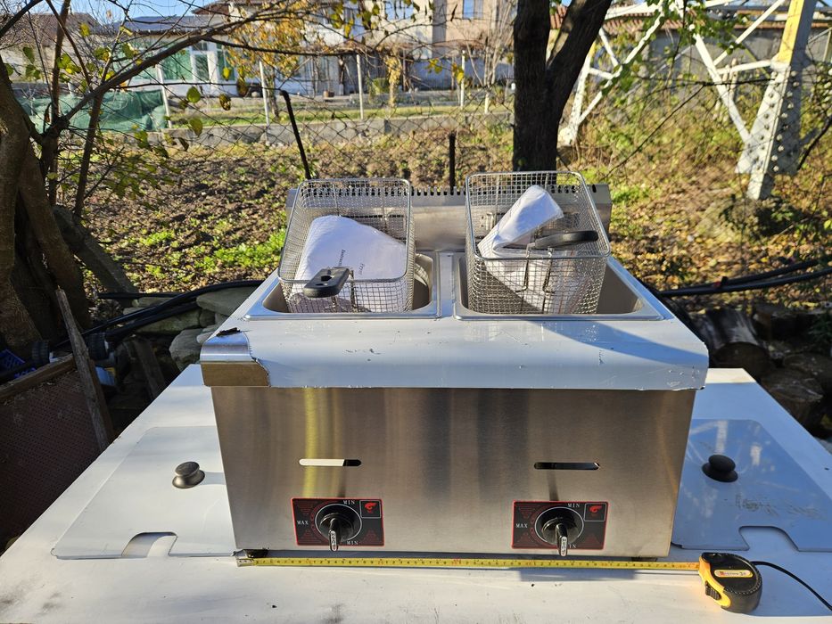 Фритюрник на Газ 2х5 литра Нови Цена 650лв.