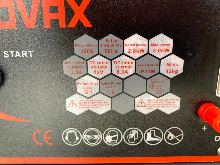 Бензиновый генератор Covax 3кВт