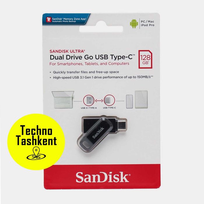 SanDisk Ultra Dual Drive 128gb otg Type-c usb 3.1 (Garantiya)