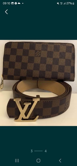 Set curea+portofel, new model, saculet, etichetă incluse