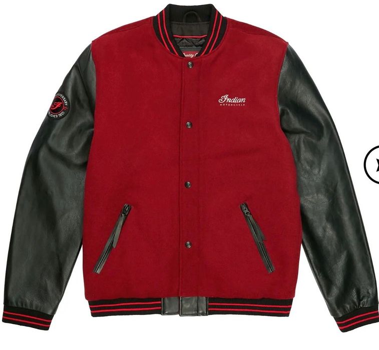 Яке BOMBER INDIAN 125th Varsity Jacket Red