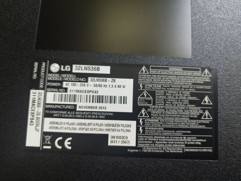 Televizor LG 32LN536B defect