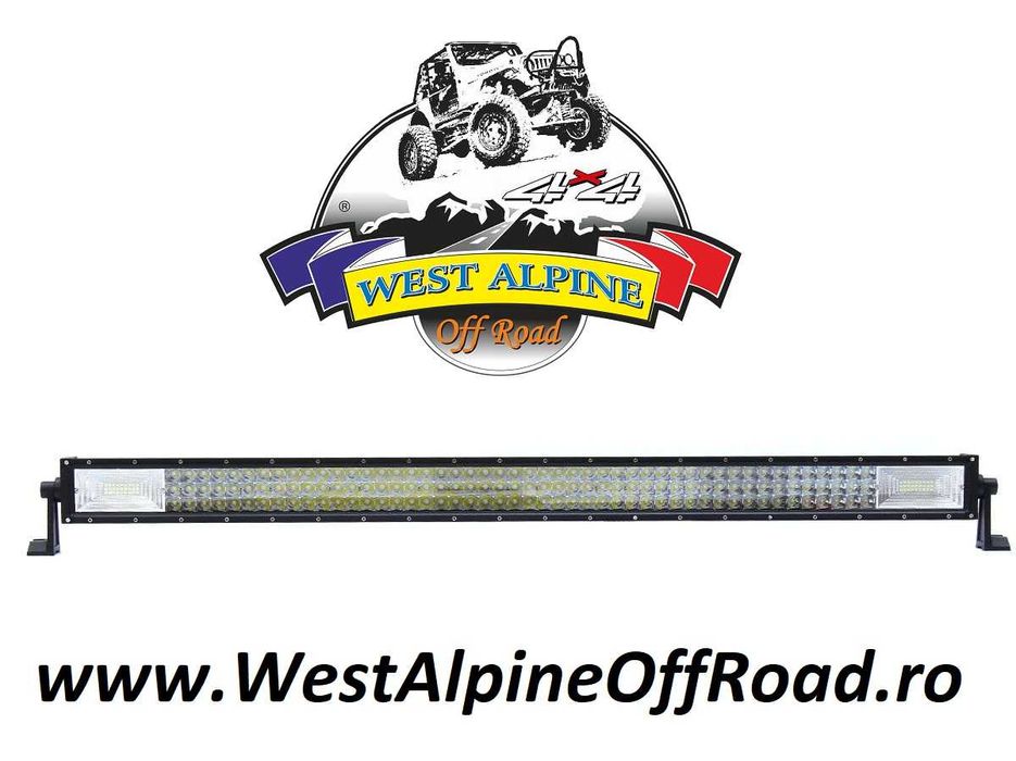 LED BAR auto 702W - LEDURI PE 3 RANDURI - COMBO 12V - Lungime 125 Cm