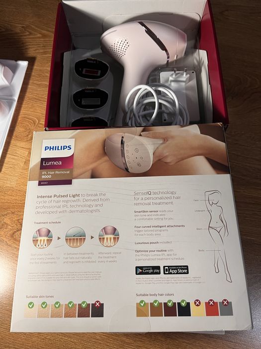 PHILIPS LUMEA hair removal IPL BRI957